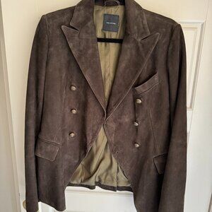 Tagliatore suede jacket (Olive/Brown)